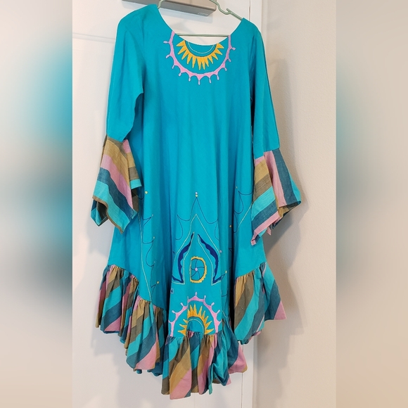 Vintage Kaftan Dress Josefa 1970s 1960s - Picture 2 of 7